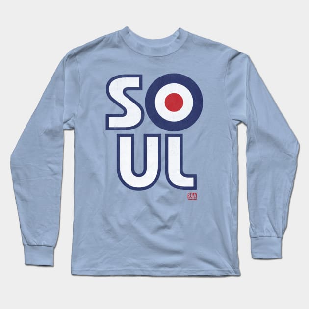 Mod Soul 60s Pop Art Target Long Sleeve T-Shirt by SeaGreen